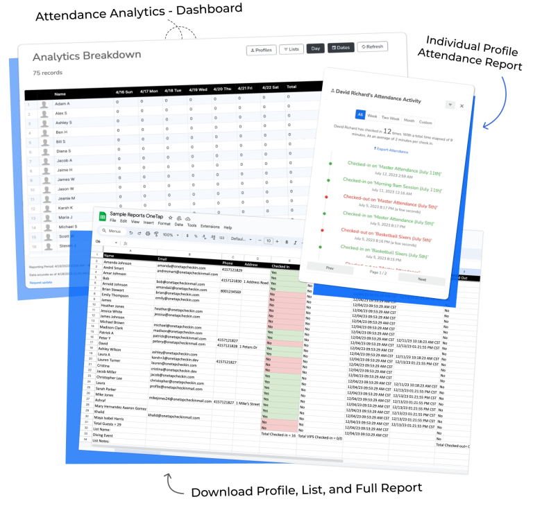 accurate-attendance -reports-onetap-attendance-app