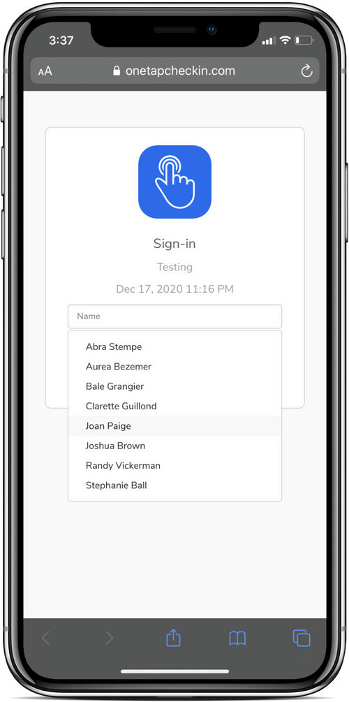 Eliminate check-in lines in the check-in process and dismissal