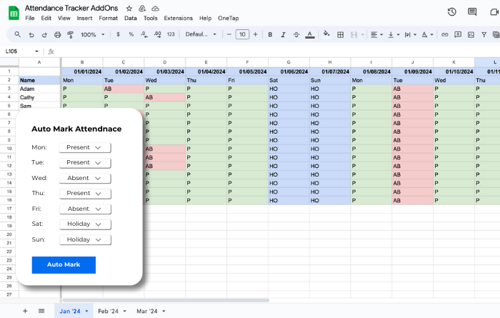 Track Attendance Automatically