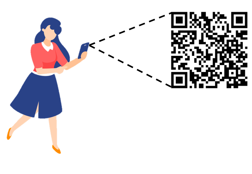 Public QR code generated on OneTap