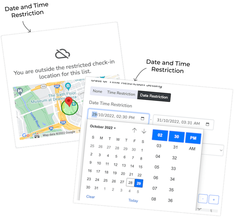 How it works onetap check in app