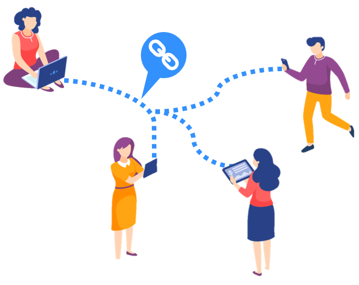 Collaborators using OneTap inside an organization