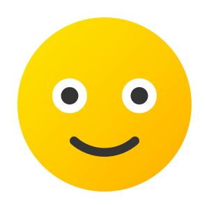 Icon with smiley face