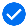 Icon checkmark blue
