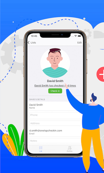 Visitor management app and visitor database feature on OneTap app