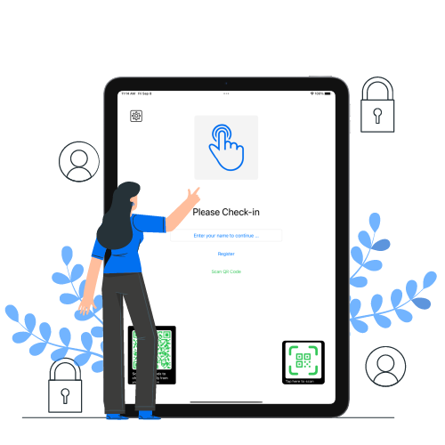 Self-check-in iPad Kiosk for Event Check-in