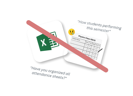 old way to track attendance