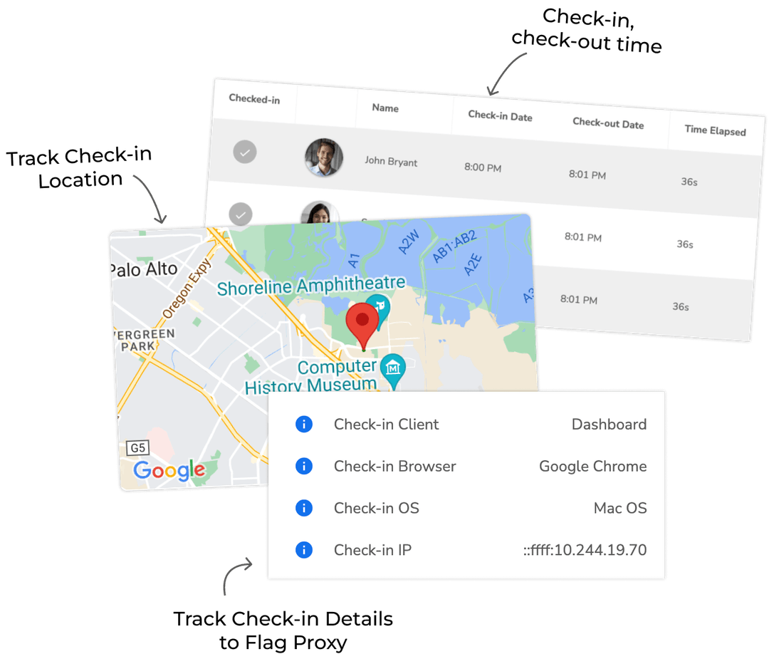 How it works onetap check in app